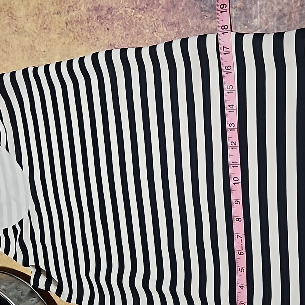 Loft | Black and White Striped Summer Dress - Picture 10 of 12